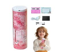 Estuche con calculadora, organizador de papelería con espejo y pizarra blanca borrable, caja de papelería genial para escritorio, adultos, universidad, escuela primaria, niños