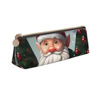 Estuche con diseño de gnomo tradicional de Navidad, gran capacidad, 8.3 x 2.2 x 2.4 pulgadas, bolsa triangular para uso diario