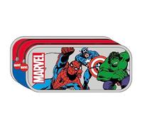 Estuche con Doble Compartimento de Los Vengadores - Multicolor - 22x8x10 cm - Estuche Fabricado en Poliéster - Estampado de Los Vengadores - Producto Original Diseñado en España
