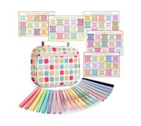 Estuche con kit para diario b blico Mr. Pen, resaltadores y bol grafos, kit de estudio sin sangrado, regalo de Pascua