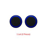 Estuche con tapas de joystick luminosas de color azul brillante para mandos de Sony Playstation DualSense Dualshock