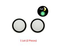 Estuche con tapas de joystick luminosas de color negro brillante para mandos de Sony Playstation DualSense Dualshock