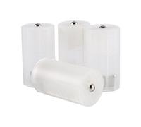 Estuche Convertidor de Batería Aa a Batería D, Soporte de Adaptadores de Batería Translúcido, Adaptador de Batería Aa a D (4 Piezas)