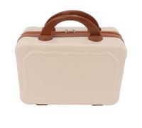 Estuche Cosmético, Compacto del Viaje del Diseño de la Maleta Estuche Cosmético de 14 Pulgadas (Beige)