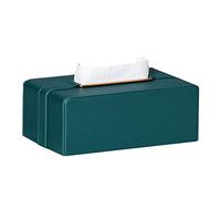 Estuche Cuadrado para pañuelos faciales, de Piel sintética, con Cierre magnético, Color Verde, Varios tamaños, para el hogar y la Oficina (Verde C)