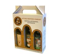 Estuche de 3 Cervezas Artesanas Asturianas - Pack Gourmet (33 londe Ale, American Pale Ale y Brown Ale)