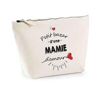 Estuche de abuelita Bazar de amor | Bolsa de aseo de maquillaje Maletas Maquillaje Idea Bolsa de, beige, Bolsa de aseo