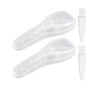 Estuche De Afeitar Transparente Impermeable De 2 Piezas Y Brochas De 2 Piezas, Estuche De Afeitado Portátil, Estuche A Prueba De Polvo Para Maquinillas De Afeitar