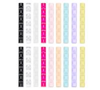 Estuche de almacenamiento de 5 secciones de acrílico transparente para uñas, con base antideslizante, fácil de limpiar, portátil, organizador de técnicas de uñas