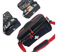 Estuche de almacenamiento de bolos organizado con separadores internos para una gestión eficiente de medicamentos, excelente para turistas, cuidado familiar de crisis y medicamentos diarios