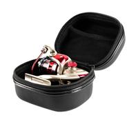 Estuche de almacenamiento de carrete spining - 17 x 12 cm spining caja de almacenamiento de carrete giratorio multifuncional EVA - Carcasa rígida al aire libre con bolsillo de red | Bolsa de