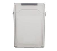 Estuche de Almacenamiento de Disco, Caja de Protección de Disco Duro Fácil de Transportar, Resistente a los Arañazos, Prevención de Vibraciones para SSD HDD de 2,5 Pulgadas(Gris)