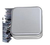 Estuche de almacenamiento de discos - 15,5 x 15,5 x 5 cm organizadora portátil | discos, videojuegos, álbumes de música, otros sesgos, compacto gris | negra apta para viajes, vacaciones
