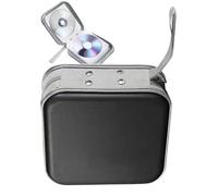 Estuche de almacenamiento de discos, organizador portátil de 40 capacidades para CD, DVD, estuche de viaje compacto para películas, música, juegos, RV, hogar y transporte de vacaciones