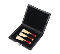 Estuche de Almacenamiento de Fagot de Madera, Cubierta Liviana de Cuero PU con Almohadilla Interna Suave, Cierre de Hebilla, Contiene 3 Juncos, para los Amantes del Fagot