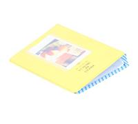 Estuche de Almacenamiento de Fotos de 3 Pulgadas, 64 Bolsillos, Miniálbum de PVC Duradero para FujifilmMini 9 (Pomelo Amarillo)