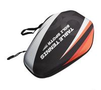 Estuche de almacenamiento de paleta de tenis de mesa con carcasa dura de EVA, banda elástica que asegura raquetas y pelotas, ligero y portátil con correa de mano (modelo PB005-C)