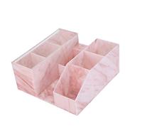 Estuche de almacenamiento de pestañas, suministros de extensión, organizador de herramientas con soporte (mármol rosa)