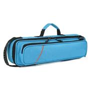 Estuche de almacenamiento for flauta 16 orificios, transporte, instrumento, bolso suave un solo hombro Para Flautista(Blue)