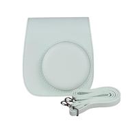 Estuche de almacenamiento instantáneo para cámara de piel sintética, hebilla magnética con correa para el hombro, compatible con Fujifilm Instax Mini 12/11/9/8, Green, Compacto