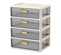 Estuche de almacenamiento multiusos para escritorio con cajones deslizantes suaves para suministros de oficina y almacenamiento de documentos, uso doméstico