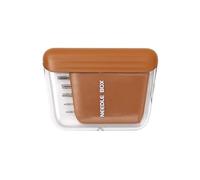 Estuche de almacenamiento para agujas con 10 agujas de coser grandes de acero inoxidable para proyectos de costura a mano, organizadores elegantes