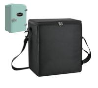 Estuche de almacenamiento para congelador, organizador de almacenamiento de nailon con cremallera, 11.02 x 7.87 x 12.8 pulgadas, estuche de maquillaje negro, protector portátil para congeladores con