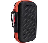 Estuche de almacenamiento para disco duro San-Disk E30 E60 E61 E80 SSD, portátil para bolsa rígida de EVA con forro antipresión y cremallera de doble cara, bolsa protectora compacta (negro)
