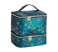 Estuche de almacenamiento para esmalte de uñas, organizador para 30 frascos, maletín de transporte para esmalte de uñas, con asa, bolsa y estuche de transporte, compartimentos de esponja, gran