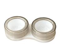 Estuche de almacenamiento para lentes, diseño higiénico transparente, caja de soporte ligera, práctica para llevar a diario, soporte de sellado seguro, caja de almacenamiento transparente para lentes