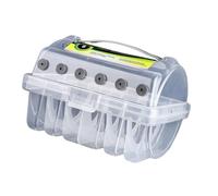 Estuche de almacenamiento para líneas de pesca para exteriores, multifunción, transparente, organizador de líneas de pesca, caja de aparejos