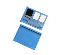 Estuche de almacenamiento para tarjetas de memoria, portátil, a prueba de polvo, para mujeres, hombres, adultos, expatriados, viajes, aeropuerto, camping, crucero, vacaciones, viajes de negocios