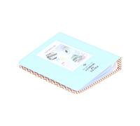 Estuche de Almacenamiento para Tarjetas Fotográficas de 3 Pulgadas y 64 Bolsillos, Mini álbum de Fotos, Material de PVC Duradero, para Fujifilm Instax Mini 9 (Azul Claro)