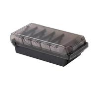 Estuche de almacenamiento para tarjetas, soporte grande para tarjetas de visita, 9.45 x 4.72 x 2.95 pulgadas, capacidad para 500 unidades, pestañas de índice A-Z, organizador de escritorio para lugar