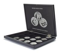 Estuche de Alta Calidad VOLTERRA para Colección de Monedas de Plata Panda - Diseño Elegante con Interior Acolchado y Cierre Magnético - Marca Leuchtturm