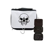 Estuche de aseo para colgar con cabeza de muerte, vampiro, Negro , talla única