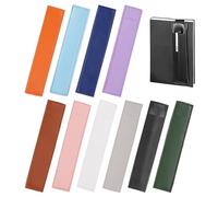 Estuche De Bolígrafo Con Banda De Goma Elástica, Accesorios Para Cuaderno, Estuche De Bolígrafo Portátil, Suministros De Estudio Y Oficina, Estuche De Bolígrafo De Cuero Pu, 10 Uds.