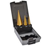 Estuche de brocas escalonadas TiN D-46573 Makita