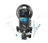 Estuche de Buceo Impermeable IPX8 para Insta360 One X3 de 164 Pies, con Lente de Vidrio Templado, Revestimiento Hidrofóbico, Construcción Resistente, Ideal para Buceo, Surf,