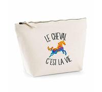Estuche de caballo es la vida | Bolsa de aseo de maquillaje Idea Bolsa de regalo
