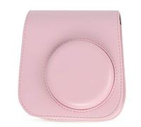 Estuche de Cámara Instantánea para Instax Mini 11 Camera PU Funda de Cuero con Correa Ajustable para el Hombro (Rosa)