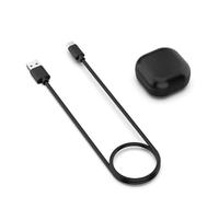 Estuche de Carga Auriculares para Samsung Galaxy Buds Live Compartimento de Carga Estación de Acoplamiento SM-R180 Estuche de Almacenamiento con Cable Tipo C (Negro)
