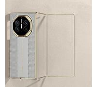Estuche De Carga Inalámbrica Magnética para Huawei Mate XT/Mate XTS - Cubierta Envolvente Completa Galvanizada AG, Diseño Plegable con Protección De Lente Elevada (Blanco,para Mate XT)