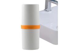 Estuche de cepillo para viaje, 3,31 x 7,87 pulgadas, paquete de almacenamiento de viaje, Leakproof Multi Function Design, Compact Cover Protection for Travel, Camping, Gym, Dorm, Hotel, Creamy, Se