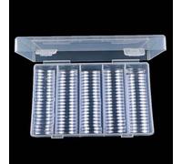 Estuche De Colección De Monedas: 100pcs Protegadores De Monedas con para Coleccionistas | Suministros De Recolección De Dinero para Diezmo, Cien, Níquel, Cuarto, Dólar En, Medio dólar