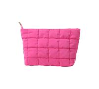 Estuche de cosméticos con textura de diamantes de moda, bolsas de almacenamiento funcionales para mujer, estilos simples, varios colores