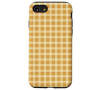 Estuche de Cuadros Amarillos - Patrón Cottagecore Honey Check Carcasa para iPhone SE (2020) / 7/8