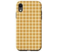 Estuche de Cuadros Amarillos - Patrón Cottagecore Honey Check Carcasa para iPhone XR