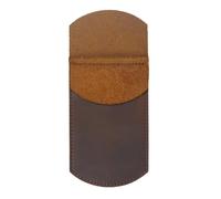 Estuche De Cuero Estuche de cuero vintage for bolígrafos, estuche for bolígrafos con almacenamiento, protectores de bolígrafos personalizados hechos a mano puros ( Color : marrón , Size : 16.5x7.8cm )