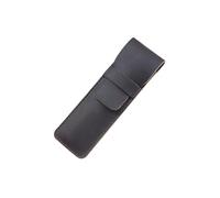 Estuche de Cuero for lápices, Estuche Retro Piel Vaca auténtica, for, Elegante Funda for un Solo bolígrafo para Lápices, Bolígrafos, Plumas Estilográficas(Coffee Small)